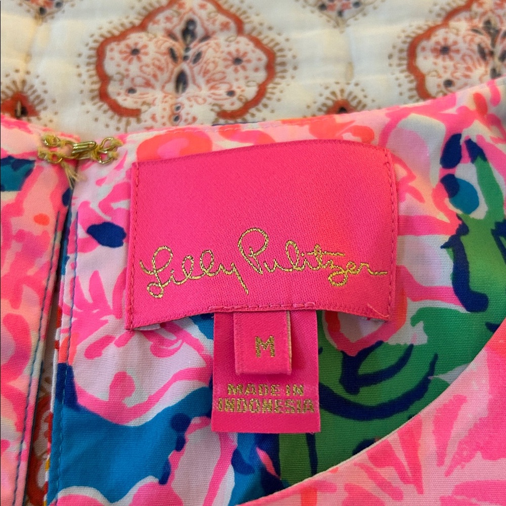 Lilly Pulitzer Pink, Blue, Green Floral dress - Picture 2 of 5